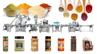 Automatic Spice Bottle Filling Machine | Spice Jar Filling Capping Labeling Machine