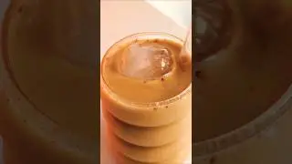 honey cinnamon coffee that looks like art #coffee #aesthetic #icedcoffee