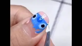 Cute Stitch Nails Tutorial-BORN PRETTY