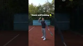 Let&rsquo;s have some fun training against a tennis wall 🎾 #tennis #tennisfun