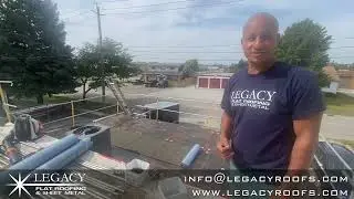 London Ontario Flat Roofing Experts - Wallaceburg Flat Roof Rebuild | Legacy Flat Roofing