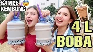 HABISIN 4 LITER BOBA DALAM 12 JAM !! Ft. Sarah Keihl