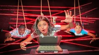 اول واحد يسرق البيت يفوز 💰عبور الليزر🧨