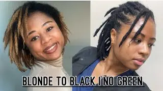 Dying My Locs Back to Black at Home w/ TIME STAMPS