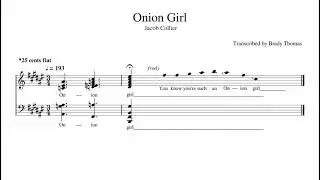 Jacob Collier - Onion Girl | Transcription