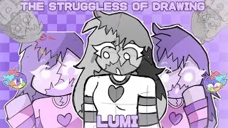 The Struggles of Drawing Lumi & How She Was Created | OC Showcase #1 - WALEY SHOW