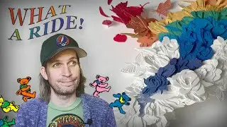 Making a paper sculpture inspired by Grateful Dead!