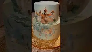 Торт-картинка с изображением Мирского замка🏰 #свадебныйторт #свадебныйорганизатор #свадьбавзамке