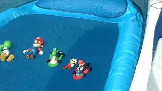 Mario and Luigi go swimming [Mario plush]