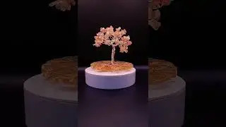 Cherry Quartz and Citrine Crystals tree