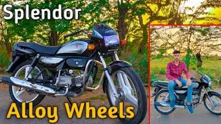 Splendor Alloy Wheels|| Splendor Modified 😋