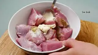 Удивите всех вкусным ужином! Простой и вкусный рецепт мяса!