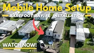 Timelapse of Mobile Home Setup &ndash; Installing a Home in Barefoot Bay, FL (2024)