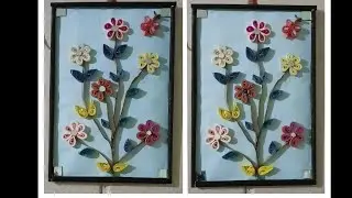 Quilling Flower Making Tutorial on Paper | Easy Paper Craft Ideas