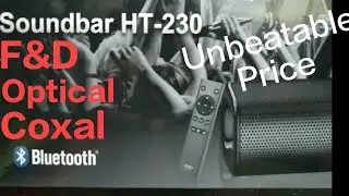 optical Coxal Aux Usb Soundbar f&d HT230 cheapest unbeatable price ( @redonwebtv7300 )