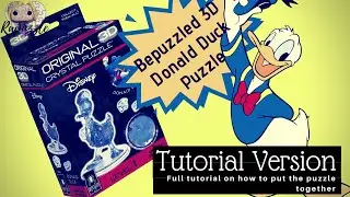 Bepuzzled 3D Crystal Puzzle- Donald Duck- Tutorial Version