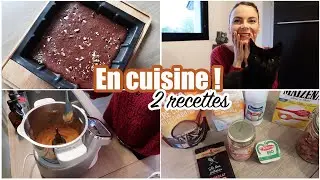 VLOG⎟EN CUISINE ! 2 recettes (Brownie fondant + 1 plat)