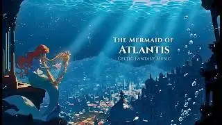 【異世界ケルト音楽】アトランティスの人魚｜美しいハープ演奏に黄昏れる夜【作業・集中・睡眠BGM】