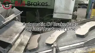 CV Brake Pads Automatic Grinding Finishing Line#brakepads #brakelinings #manufacturing #machine