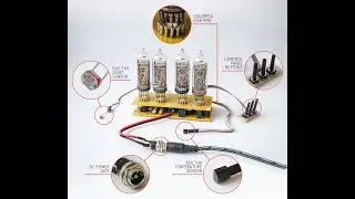 Nixie Tube Clock Kit - IN-14 DIY Desk Retro Clock with Led Lights