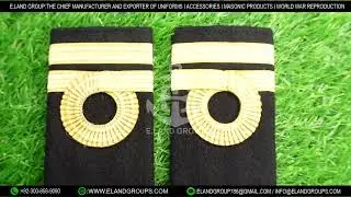 Navy Epaulettes and Shoulder Straps, Pakistan Navy Epaulettes, Merchant Navy Epaulettes,  Epaulette