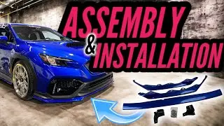 NOBLE STI STYLE 3 PIECE LIP | ASSEMBLY AND INSTALLATION | SUBARU WRX | 2022 | 2023