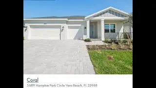 Hampton Park Vero Beach $467,759 (Lot 19) 5689 Hampton Park circle Vero Beach, FL 32968