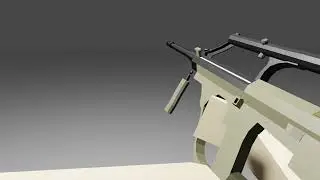 Low Poly AUG A1 Reload Animation