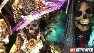 Spooky decor at Macy's Herald Square for your stylish Hallow's Eve