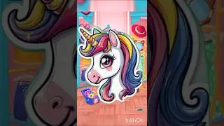 Angela as Unicorn 🦄💖 | Magical Transformation #Shorts #fantasy #magical #mytalkingangela2