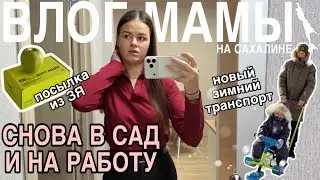 Снова в сад и на работу | Новый зимний транспорт | Посылка из ЗЯ | Влог мамы (168)
