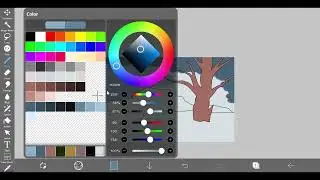How to paint landscape tutorial | Ibis Paint X  | Part 1