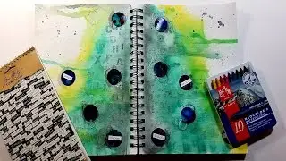 Art Journal Page using Neo-Colors