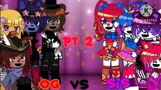 Og fnaf vs sister location!?|| Gacha club|| Pt 2|| TW glitch/flash||Check dec