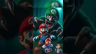 mariobros chased by monster #mario #mariobros #supermario #monster #superhero #viral #shorts