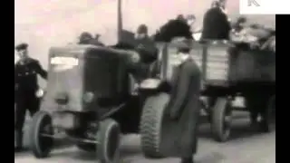 1945 German Refugees Travel from Cologne to Weimar, WWII