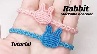 #how to make#rabbit#macrame#bracelet#tutorial#Easter#DIY#easy