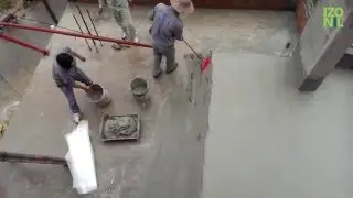 IZONIL&nbsp;PLASTER - application on the terrace
