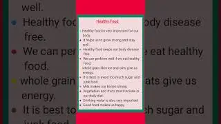 Healthy food || benefits of Healthy food || Healthy food benefits || 10 lines on Healthy food