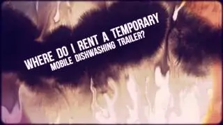 Temporary Mobile Dishwashing Trailer Facility for Rent