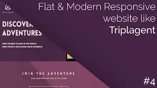How to: Make a Flat & Modern Responsive Website like Triplagent Part #4 | CodingTuts