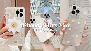 unboxing iPhone 14 Pro Max 256 gb (silver)  with iphone cases, accessories & camera test 📦