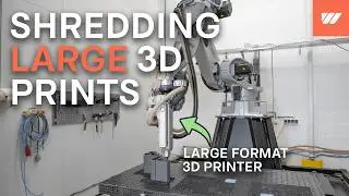 Shredding of large format 3D printing waste with a WEIMA WLK 4 @CEADGroup