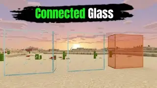 🪟 Aesthetic Connected Glass for Minecraft PE 1.21+ | Crystal Clean Look ✨🏠