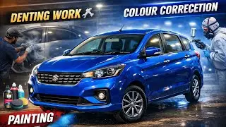 Ertiga Denting & Painting Transformation | Perfect Colour Match | Mahek Car Detailing Jamnagar