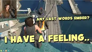 Ray Mond gets THROWN off BRIDGE by Ember after she wins CLOWN RISK