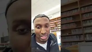 At the South Orange public library, making a computer-interface comparison (12:39 PM, on 7/15/22)