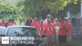 Community march for safety after weekend mass shooting kills one, injures 5 in Park Heights