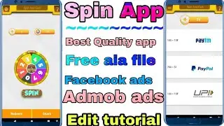 Spin to Earn|| Best Quality aia file koduler, Thankable, Free aia file || edit tutorial...