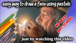 Smoking in the dark! drawing faces using colored pencils tutorial. 